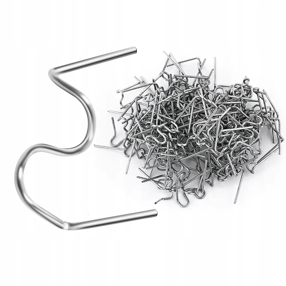 Agrafes pour Soudure Plastique Forme S 0 – 8 mm, 100 Pièces, Haute Résistance, Réparation Auto, DIY