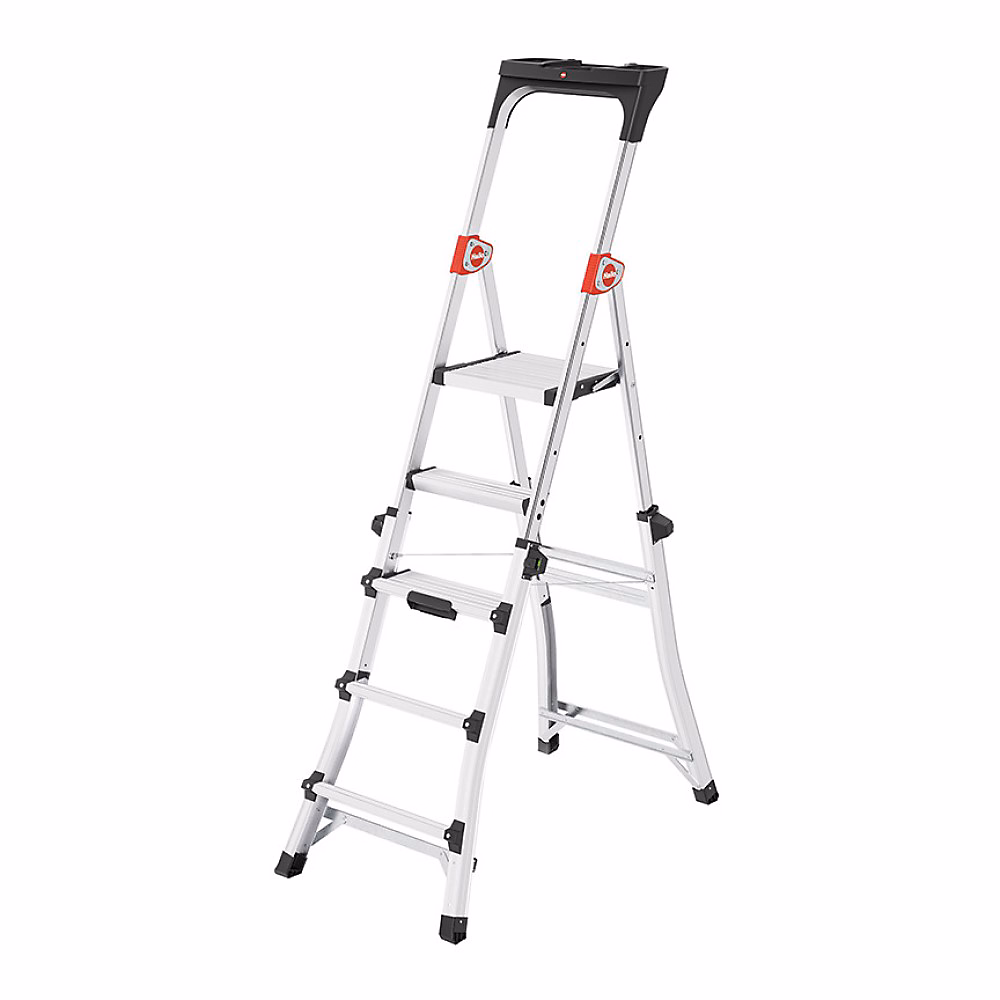 Escabeau télescopique HAILO ProfiLINE | 2 – 65cm à 3 – 09cm – 3 à 5 marches