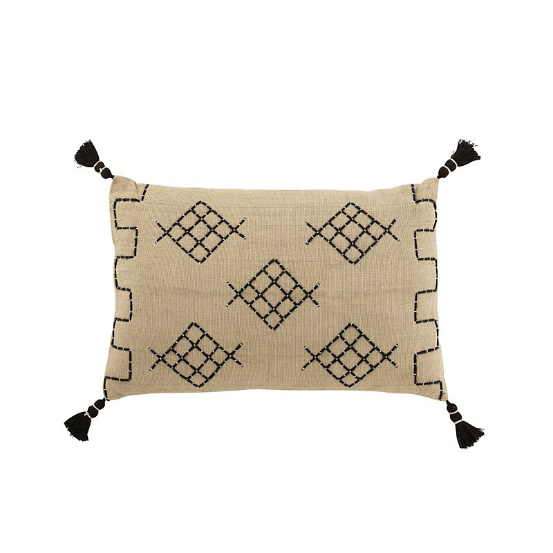 Coussin rectangulaire en Textile gris 59x37 | 5x13 – 5cm