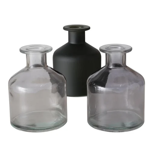 Vase Joku coloris noir en verre - Ø 8 cm