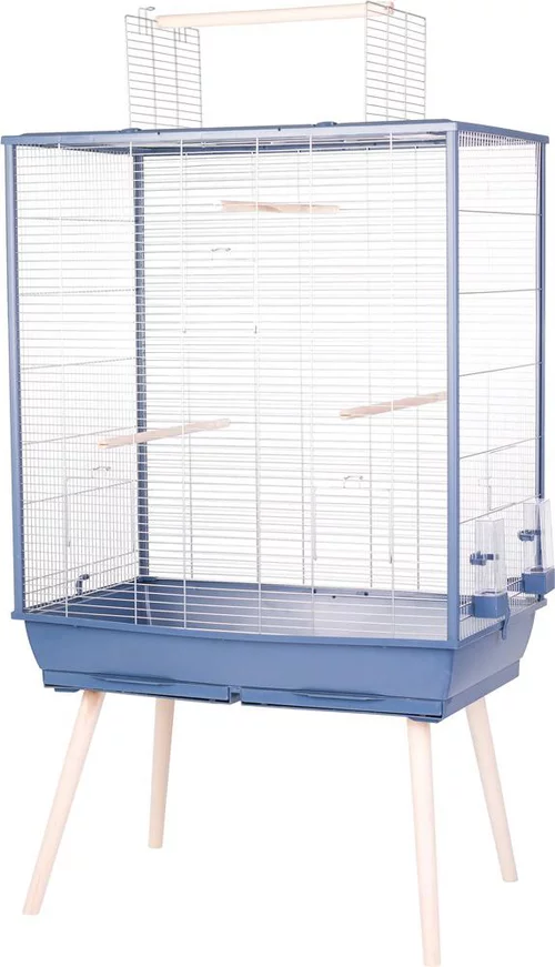 Cage pour oiseaux coloris bleu Zolux Neo 2 Jili XL – 81 x 48 x 152 cm