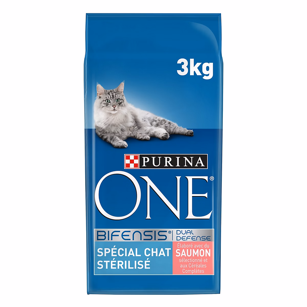 Croquettes pour chat stérilisé One Spécial chat Sterilisé saumon et blé 3kg | Chat