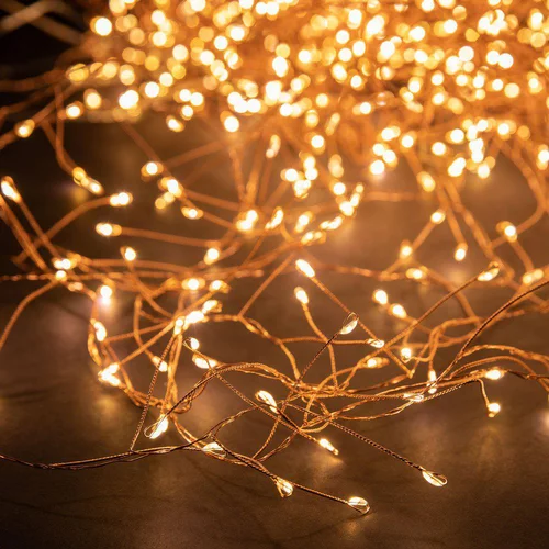 Guirlande lumineuse LED à lumière animée blanc chaud sur secteur - 6 m
