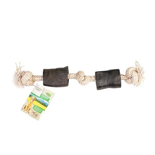Corne marron avec corde 45 cm