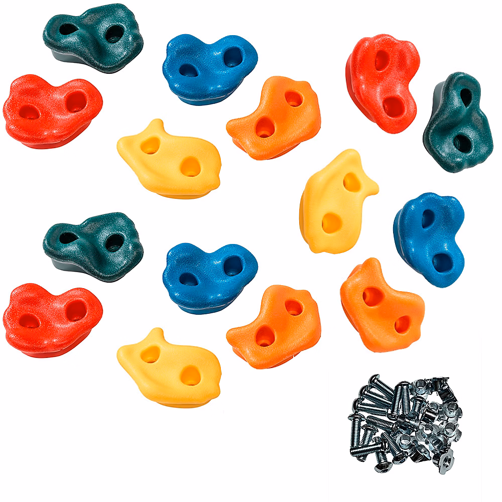 Jeux et loisirs – 15 Pierres à grimper d'escalade pour structures de jeux Fixations incluses