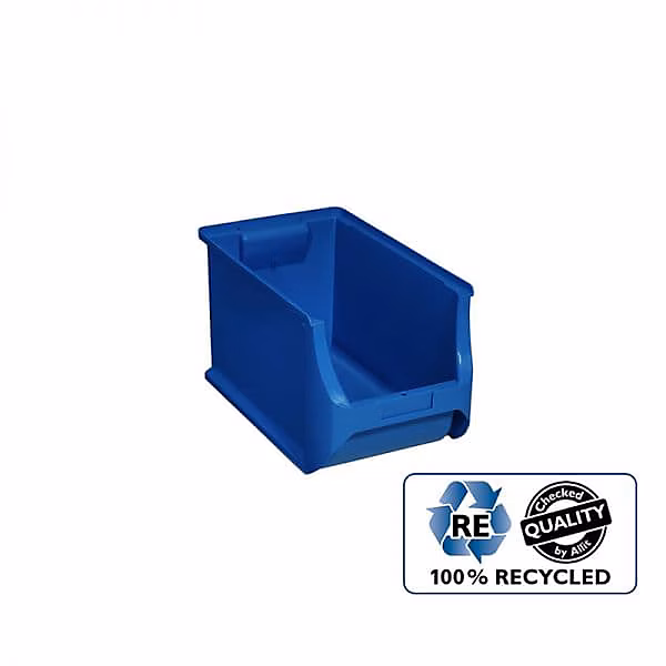 Rangement visserie – Bac à bec Plastique recyclé bleu taille 4H Allit