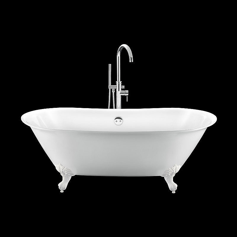 Baignoire sur pieds retro SURRY HILLS Blanche 165 cm Pieds d'Aigle Blancs | Baignoire