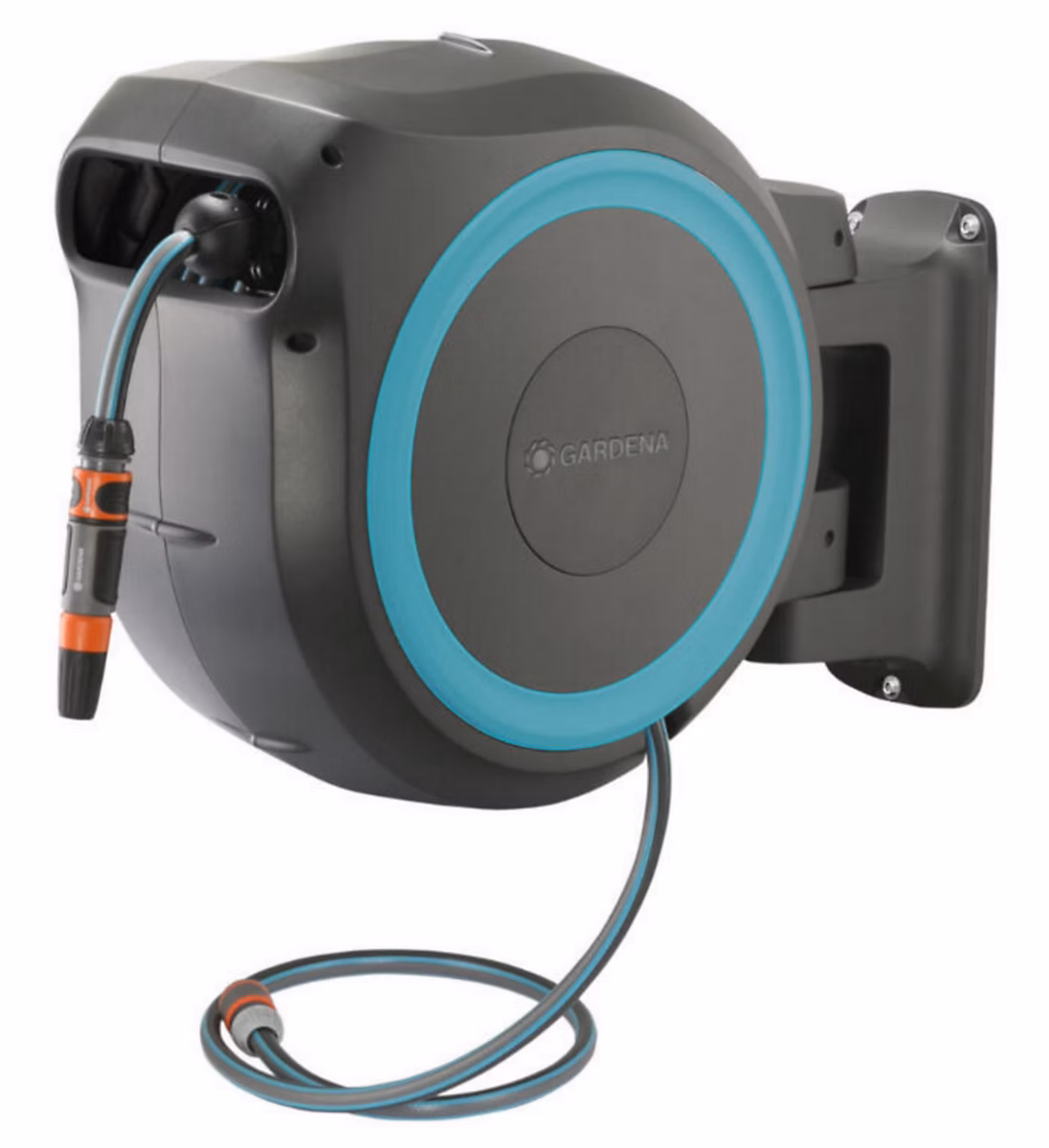 Arrosage, pompe et récupérateur d'eau – Dévidoir mural automatique Gardena RollUp XL équipé avec tuyau d'arrosage 35m