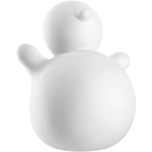 Bonhomme de neige en céramique blanche Leonardo Pablito - Ø 4,6 x H 6 cm