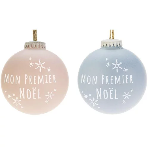 Boule à paillettes en bioplastique Mon premier Noël - Ø 6,5 cm