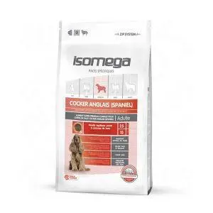 Croquette pour chien adulte Cocker au poulet Isomega - 4 kg