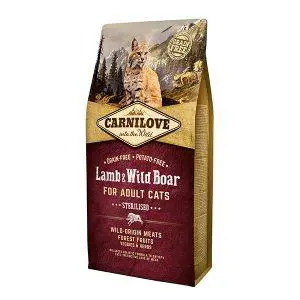 Croquettes pour chat Carnilove lamb & wild boar for adult cats - 6 kg
