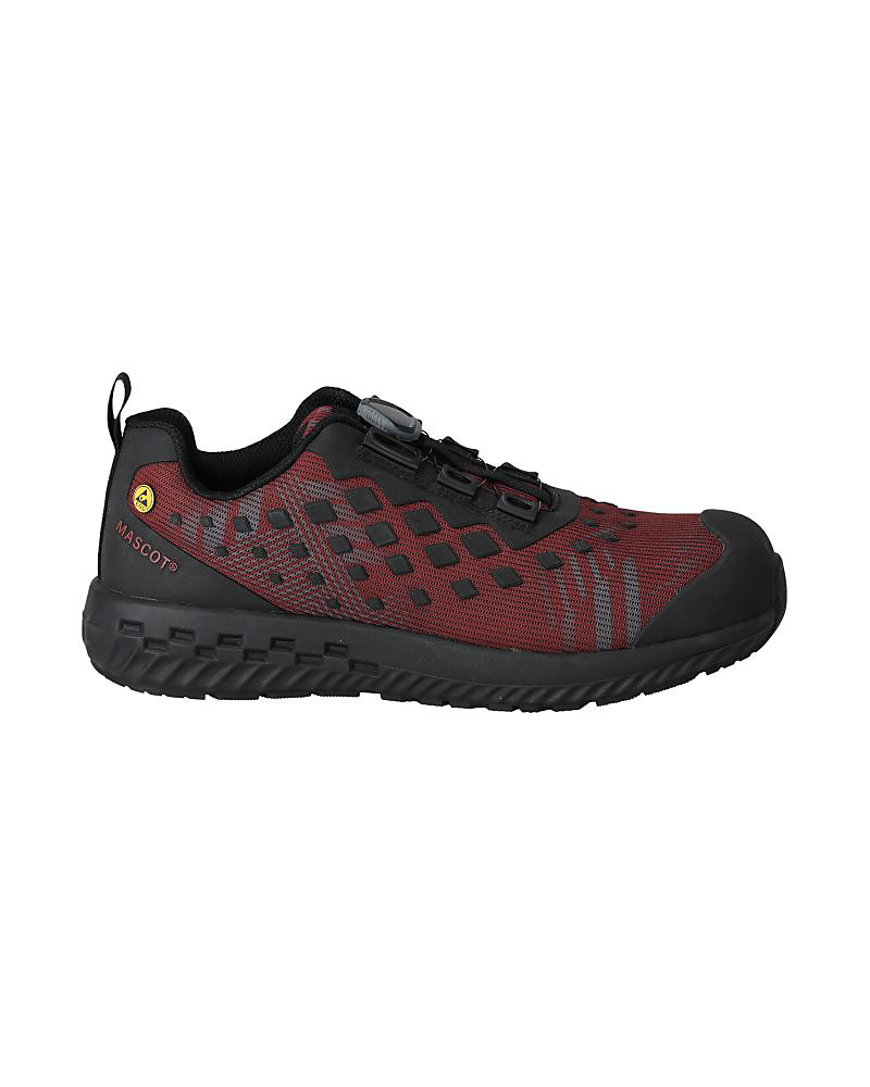 Chaussures de sécurité basses BOA Fit rouge T.44 – MASCOT F0650 | 704 | 2409 | 44