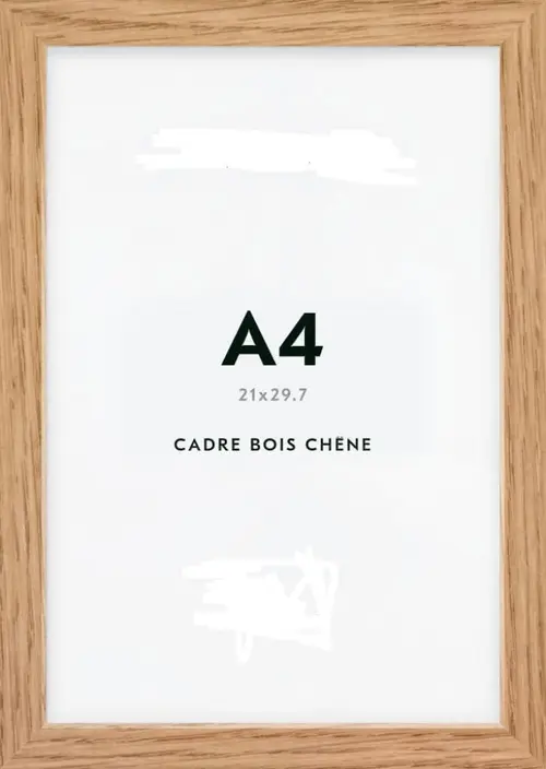 Cadre en bois de chêne - 30 x 40 cm