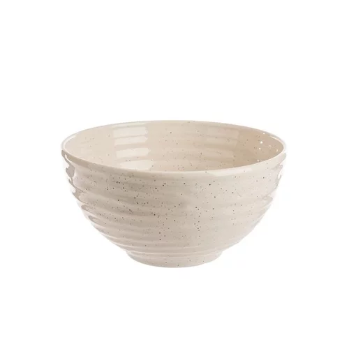 Saladier Vague coloris blanc en faïence - Ø 18 cm