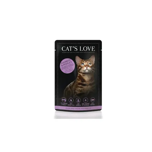 Sachet repas MIX saumon poulet pour chat - 85 gr