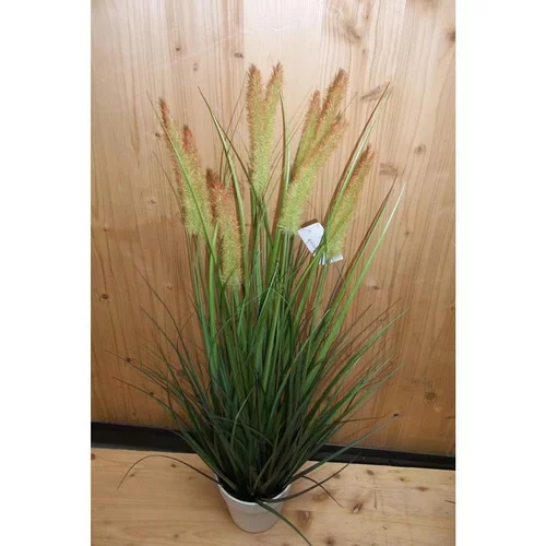 Roseaux artificiels en pot blanc H 100 cm x Ø 30 cm