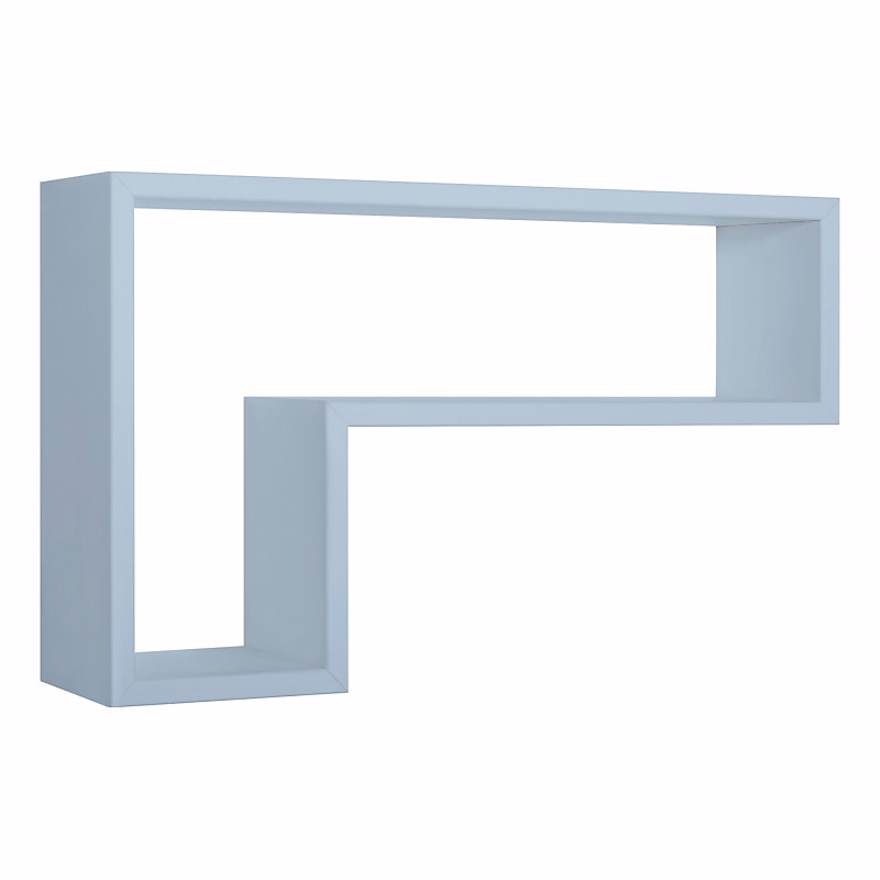 Étagère murale | meuble de salle de bain – étagère fixée au mur – bleu Baltique – 61x37x15 – 5 cm – Format Lettre