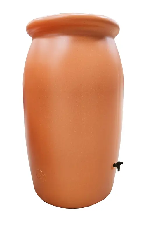 Récupérateur d’eau Toscane coloris orange en terre cuite Bellijardin - 2000 L