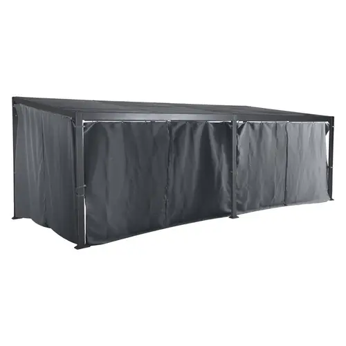 Rideaux pour Tonnelle Avila Ardoise Hespéride - 7,2 x 3 m