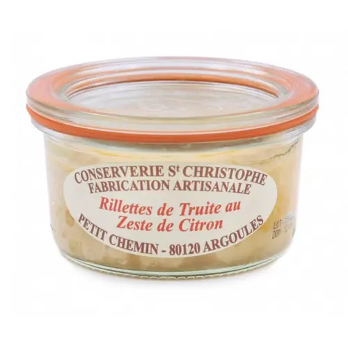 Rillettes de truite au zeste de citron Conserverie St Christophe - 100 g