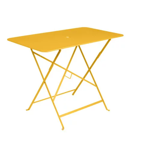 Table pliante en acier coloris miel collection Bistro Fermob - 97 x 57 x 74 cm