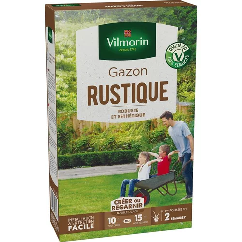 Graines de gazon à semer rustique Vilmorin - en étui de 250 g