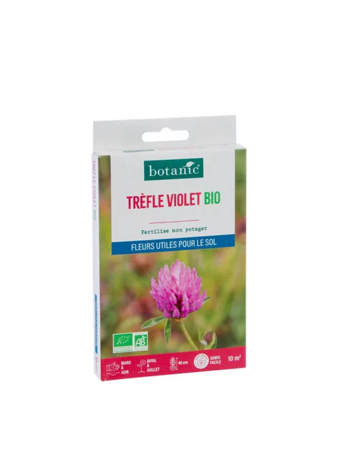 Graines de Trèfle violet bio botanic® - graines à semer (10 m²)