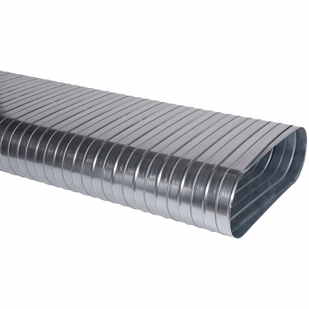 Conduit spiralés rigide oblong galvanisé CSRO de 3mètres – L700 x H165, ALDES, 11064397