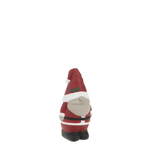Figurine décorative gnome santa coloris rouge en polyrésine - 8 x 19,5 x 7 cm