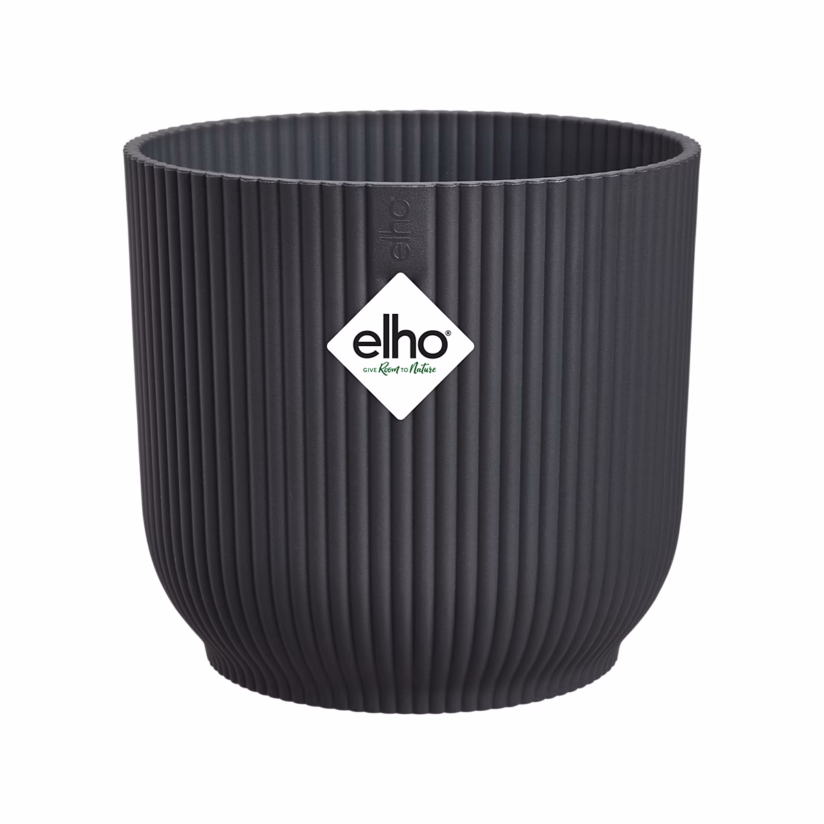 Cache-pot rond en plastique anthracite Elho Vibes ø14cm – Réf. QCQNPJUPQ8286034698