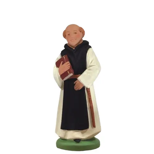Personnage de crèche de Noël moine cistercien Santons Escoffier - 7 cm