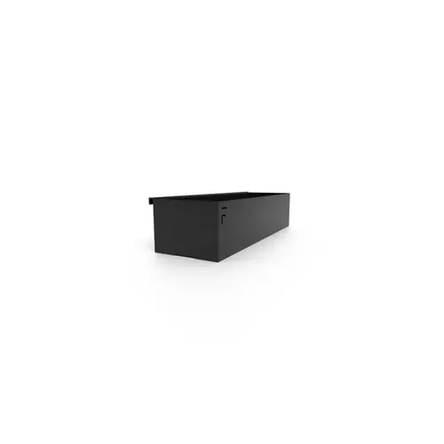 Bac de rangement noir Forge Adour - 30 x 8,6 x 6 cm