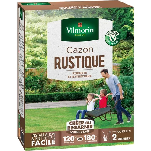 Graines de gazon à semer rustique Vilmorin - 3 kg