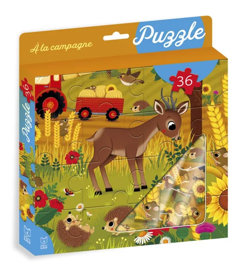Puzzle 36 pièces "A la campagne" aux Éditions Lito