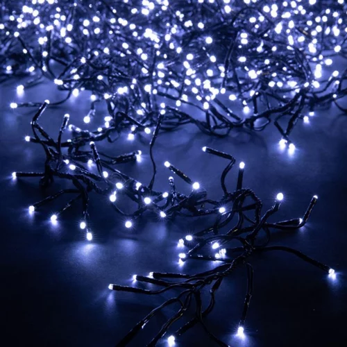 Guirlande lumineuse LED à lumière animée blanc froid sur secteur - 13,5 m