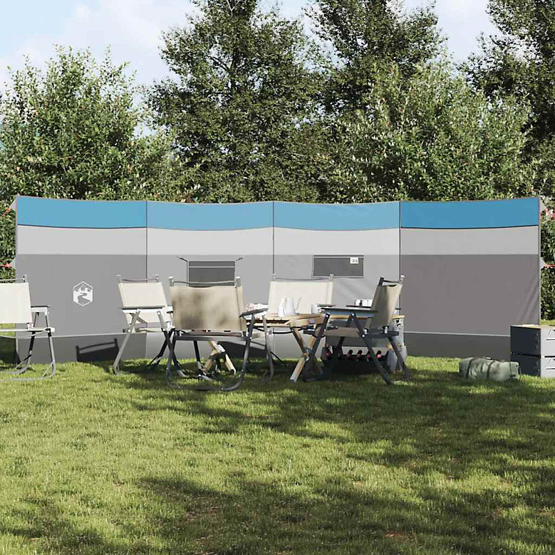 Brise vent de camping bleu 510 × 153 cm imperméable