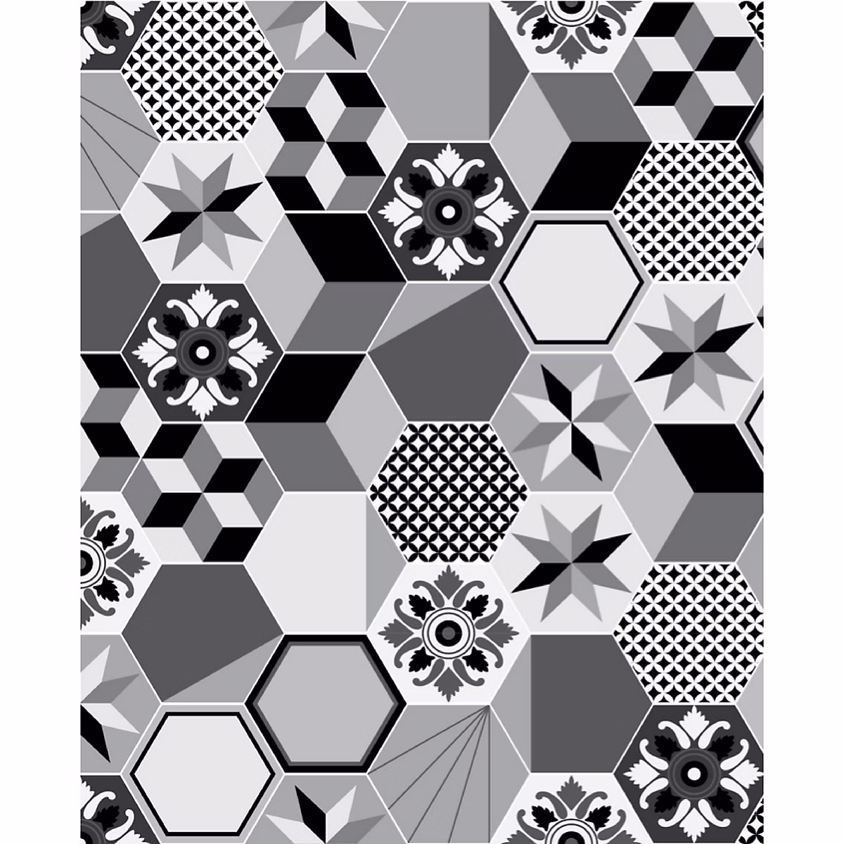 Crédence adhésive verticale effet carreaux en aluminium Gris – L. 70 x l. 40 x H. 0.3 cm, EXA