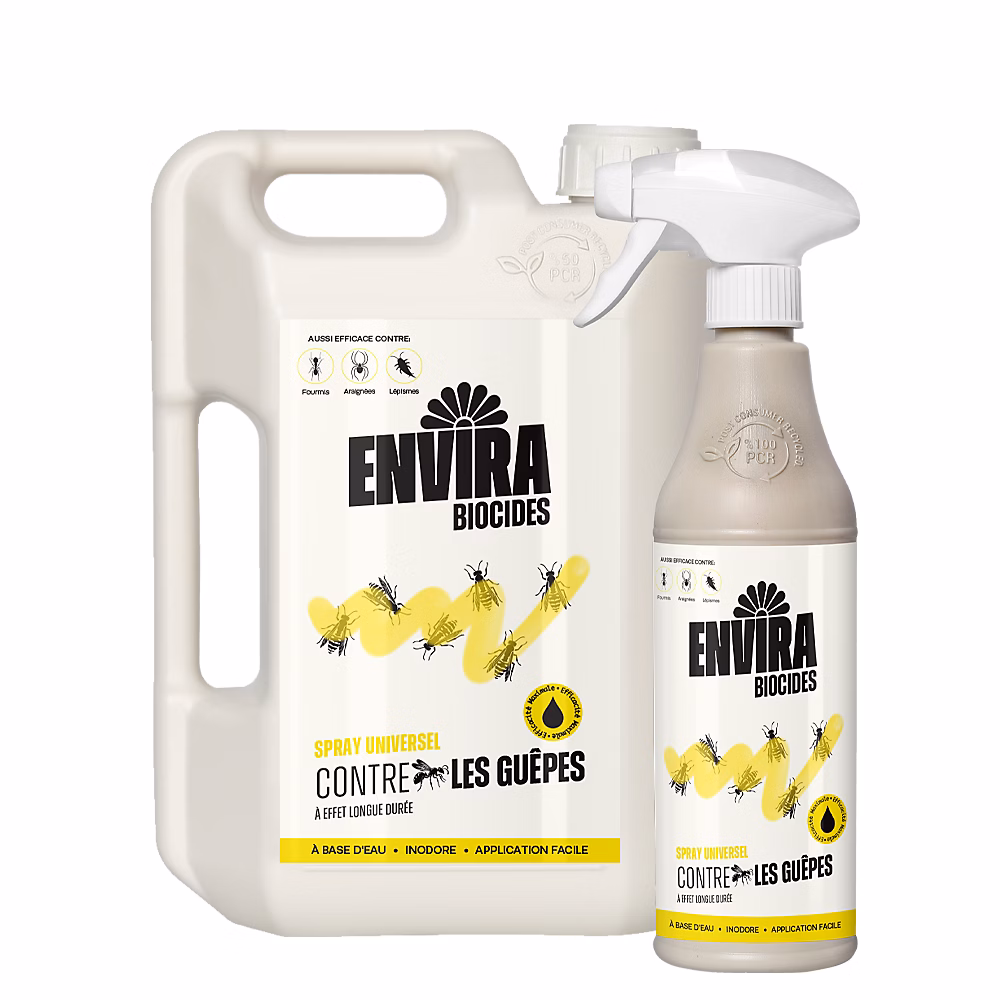 Envira Spray Anti-Guepes Recharge – Protection Rapide et Efficace 2l + 500ml