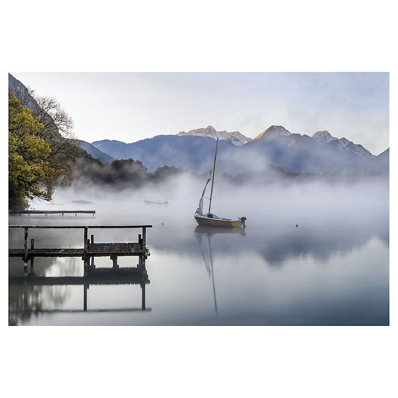 Brise vue imprimé ANNECY haut – H.2 x L.3 m, 100% occultant, Made in France par Scenolia + kit de fixation offert