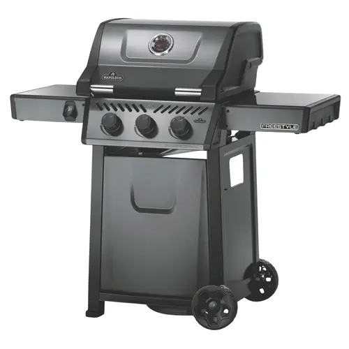 Barbecue gaz 3 brûleurs coloris gris Freestyle Napoléon - 132 x 64 x 116 cm