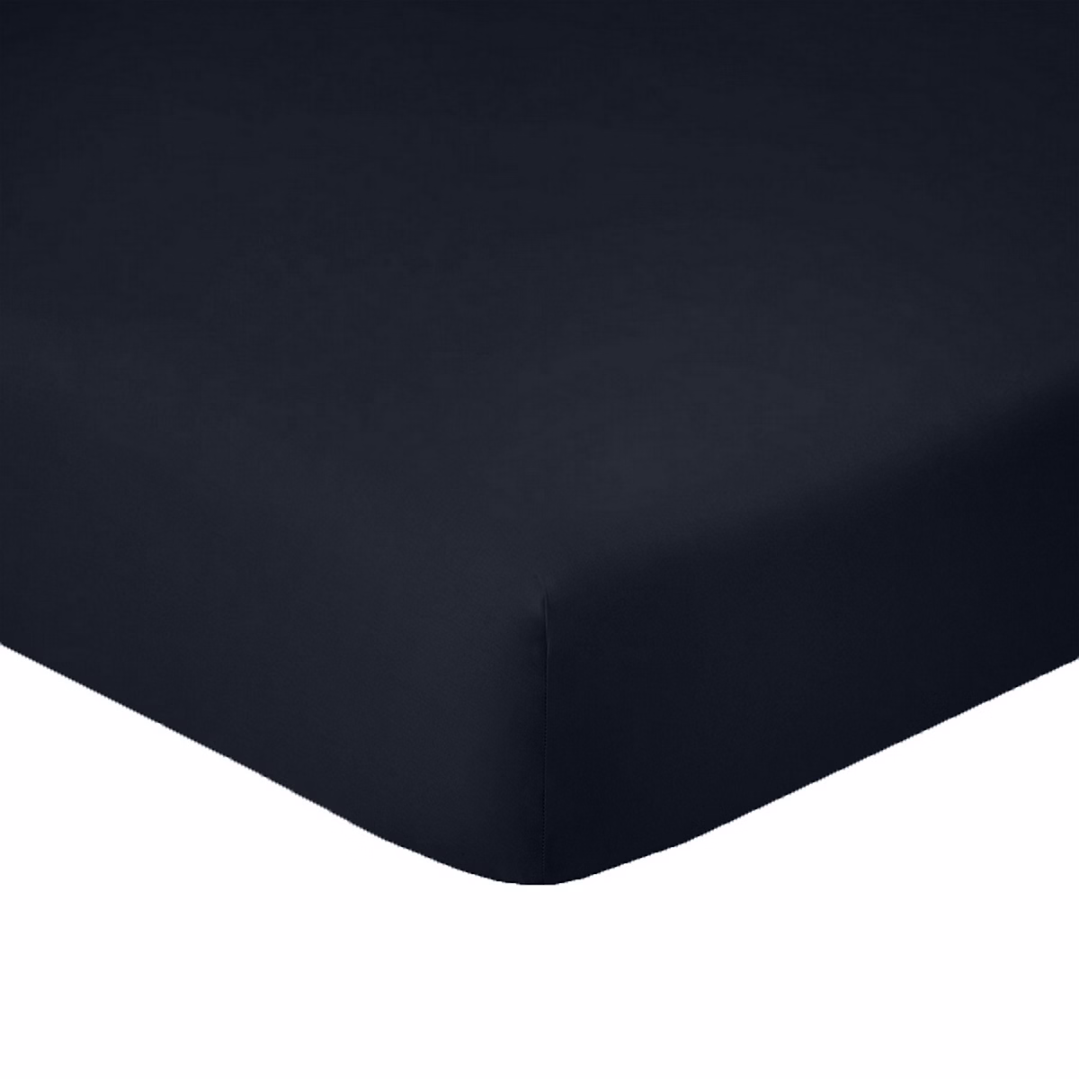 Drap housse 90 × 190 + 28 cm 100% Coton 57 fils Noir