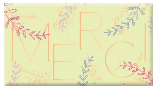 Chocolat au lait bio « Merci » Art Grafik - 40 g