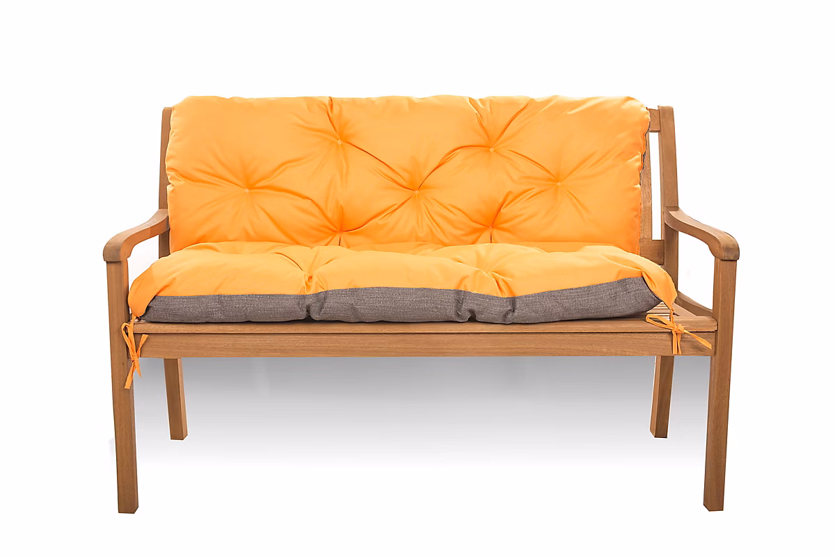 Coussin pour banc de jardin 170 × 60 × 50cm coussin de banc de jardin 3 places Orange coussin de balançoire coussin de banc extérieur