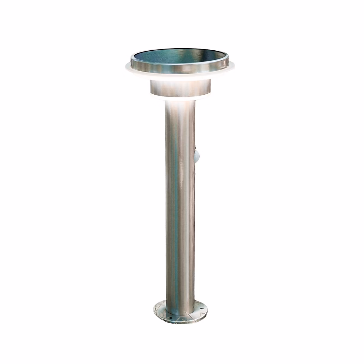 Luminaire et éclairage extérieur – Borne extérieure solaire GENOVA avec détecteur de mouvements Inox