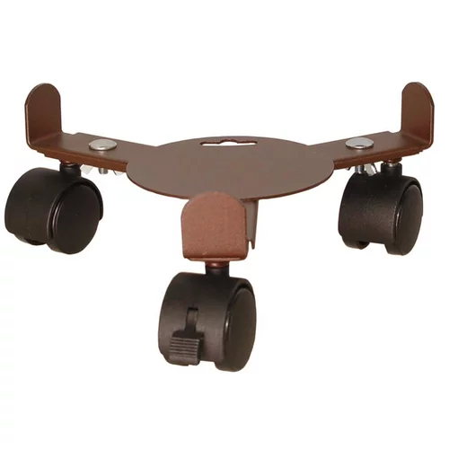 Support 3 roulettes extensible fer vieilli 27 à 37 cm
