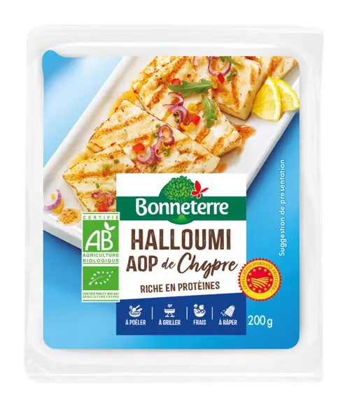 Halloumi bio AOP de Chypre Bonneterre – 220 g