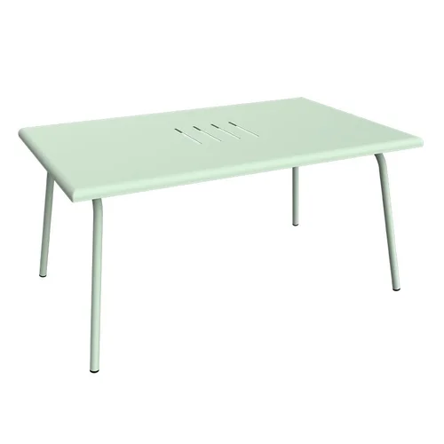 Table basse Monceau rectangulaire coloris vert en acier Fermob - 92 x 57 cm