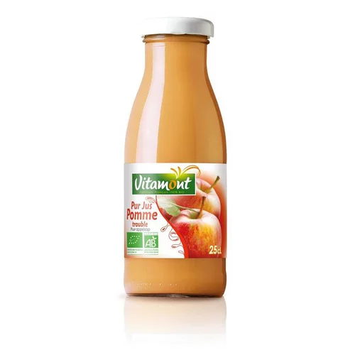Pur jus de pommes bio Vitamont - 25 cl