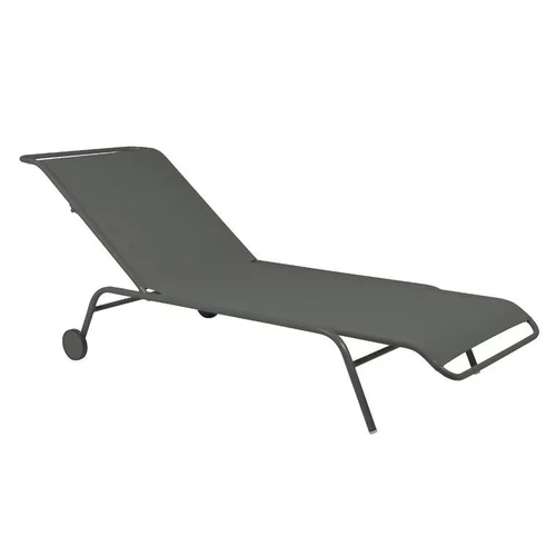 Bain de soleil en acier et toile textilène coloris romarin Coolside Fermob - 201 x 78 x 30 cm